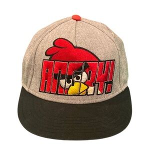 Angry Birds Gray and Black baseball cap teen/adult adjustable hat